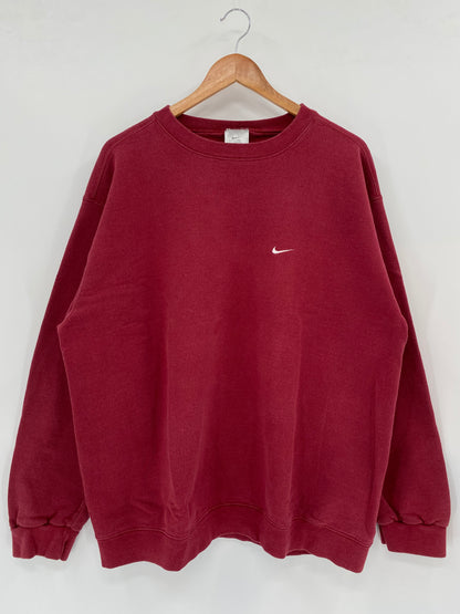90's NIKE MINI SWOOSH Size XL Vintage Sweat-shirt / k1981