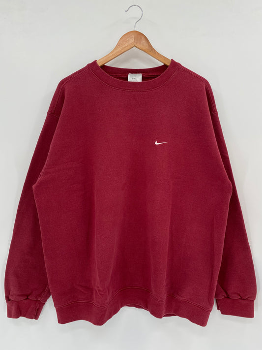 90's NIKE MINI SWOOSH Size XL Vintage Sweat-shirt / k1981