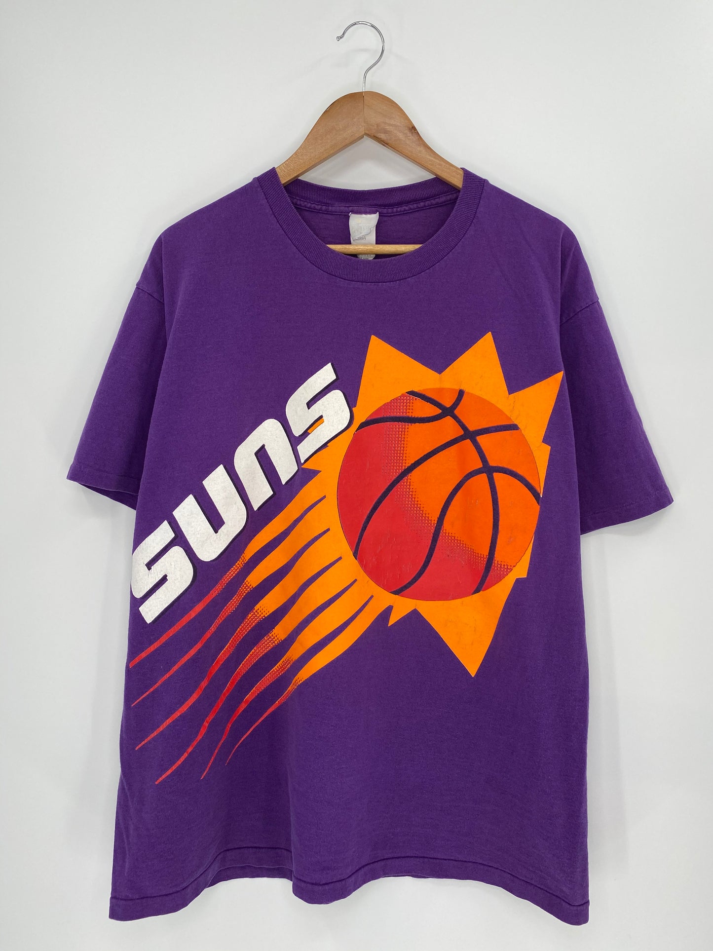 90's PHOENIX SUNS Made in USA Size XL Vintage NBA T-Shirt / 8828