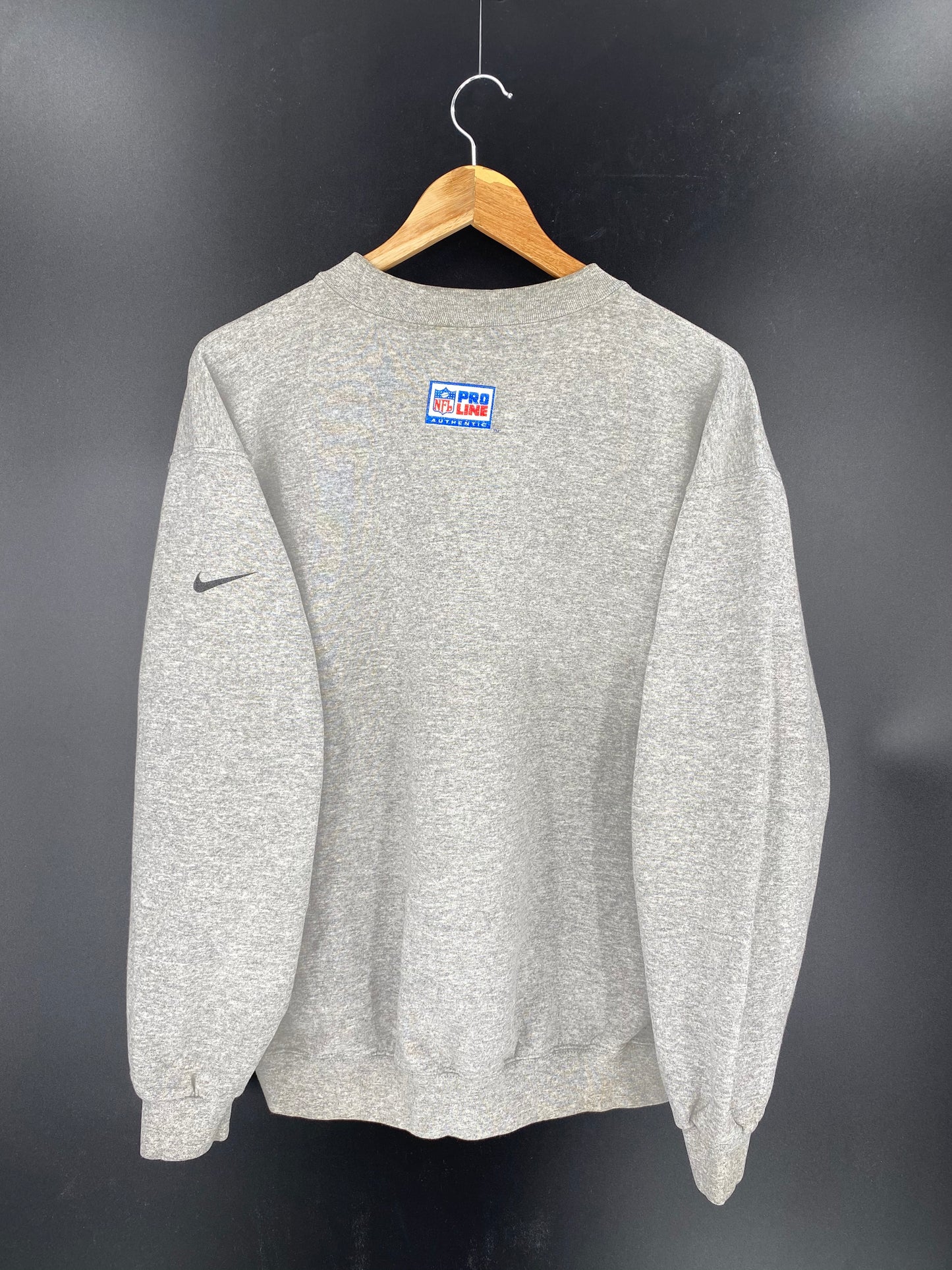 90’s NIKE RAIDERS Made in USA Size M Vintage NFL Sweat-shirt / 7913