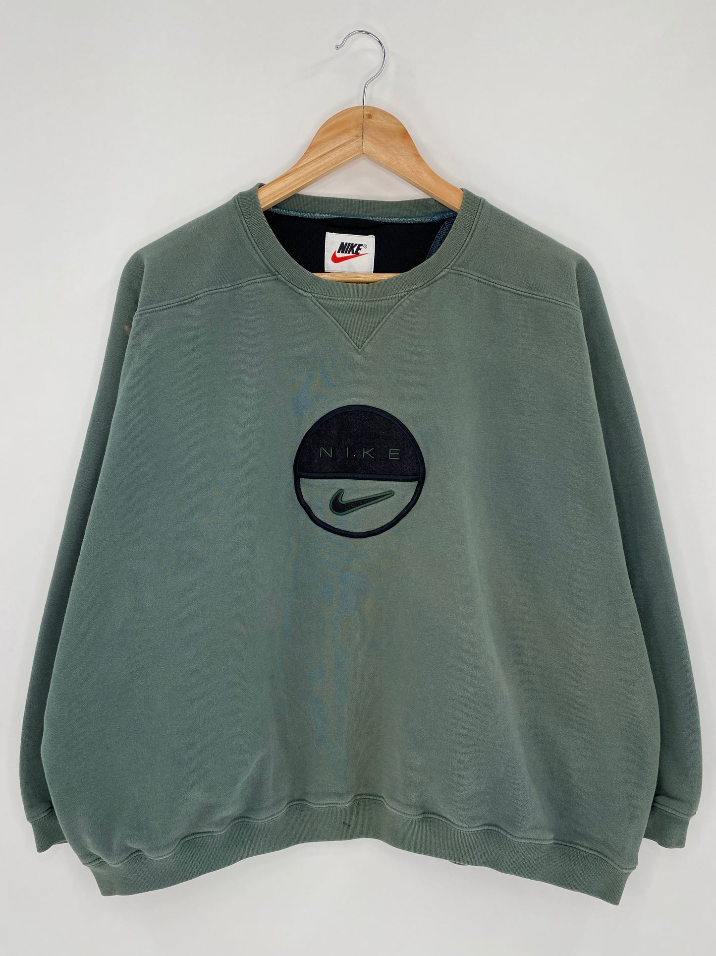 90’s NIKE Ladies Size XL(16~18) Vintage Sweat-Shirt   / 5835