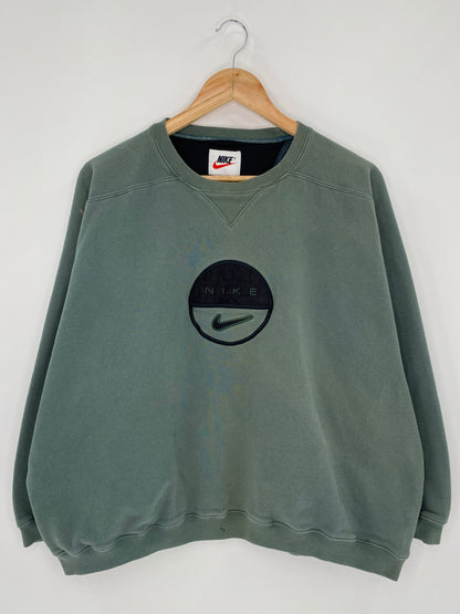 90’s NIKE Ladies Size XL(16~18) Vintage Sweat-Shirt   / 5835