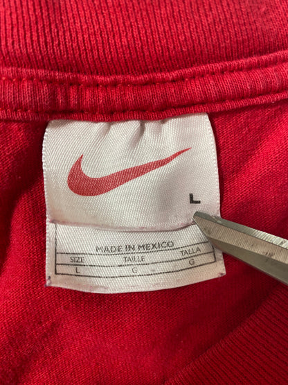 90’s NIKE Center Swoosh Size L Vintage Long Sleeve T-shirt / 8039