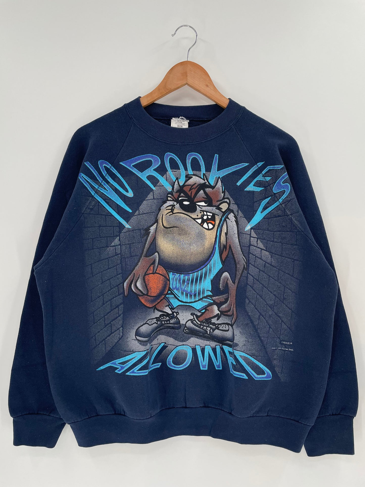 1996 LOONEY TUNES TAZ Size XL Vintage Sweat-Shirt / A2441