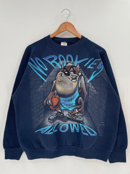 1996 LOONEY TUNES TAZ Size XL Vintage Sweat-Shirt / A2441