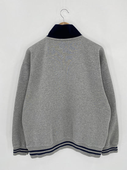 00' WARNER BROS. Half-Zip Size L Vintage Sweat-shirt / K5373