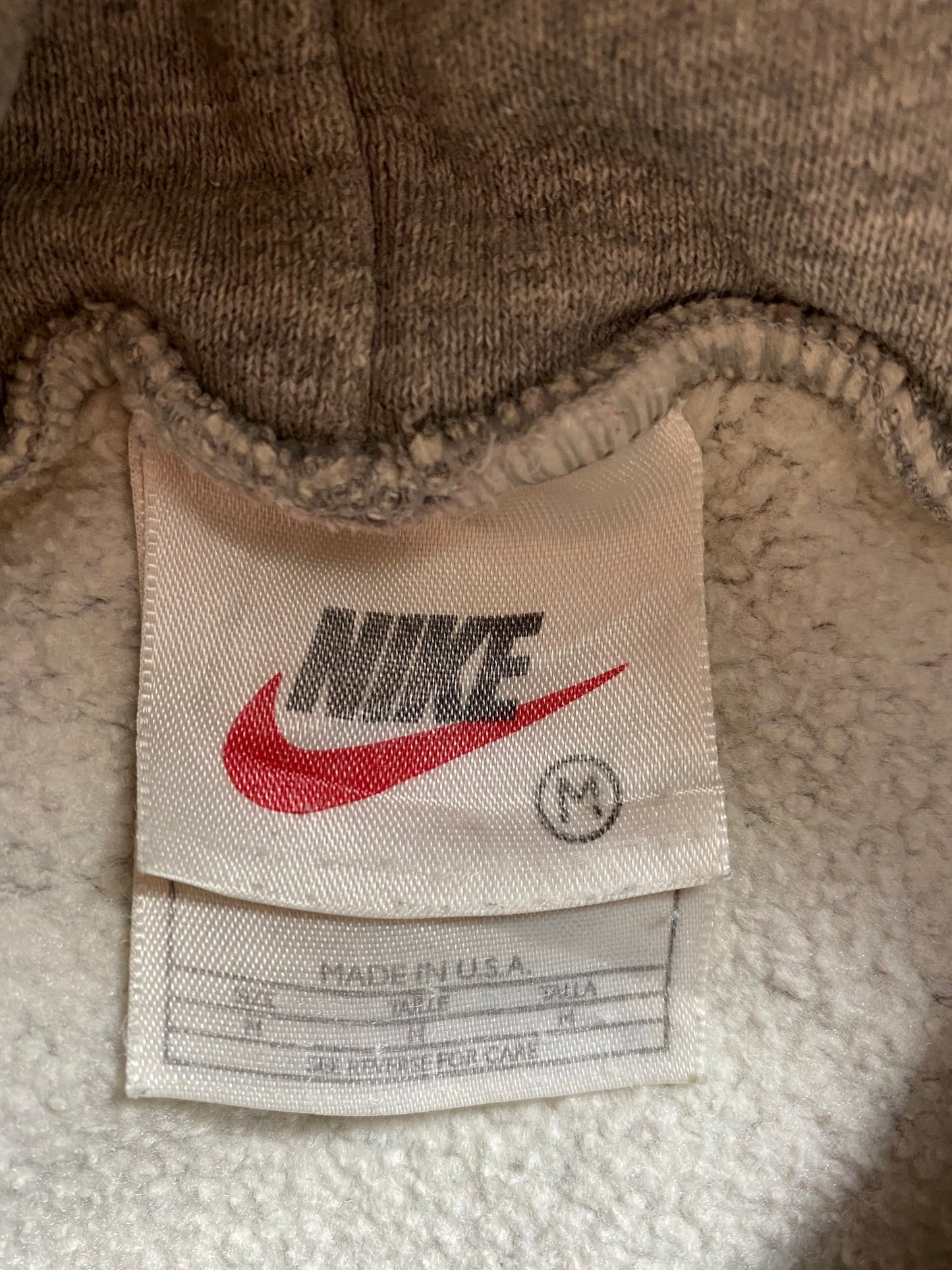 90’s NIKE Center Swoosh Made in USA Size M Vintage Hoodie Sweat-shirt / 8459