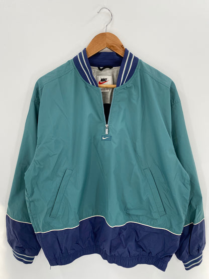 90’s NIKE Size Ladies L Vintage Half-Zip Nylon Jacket/ k3323