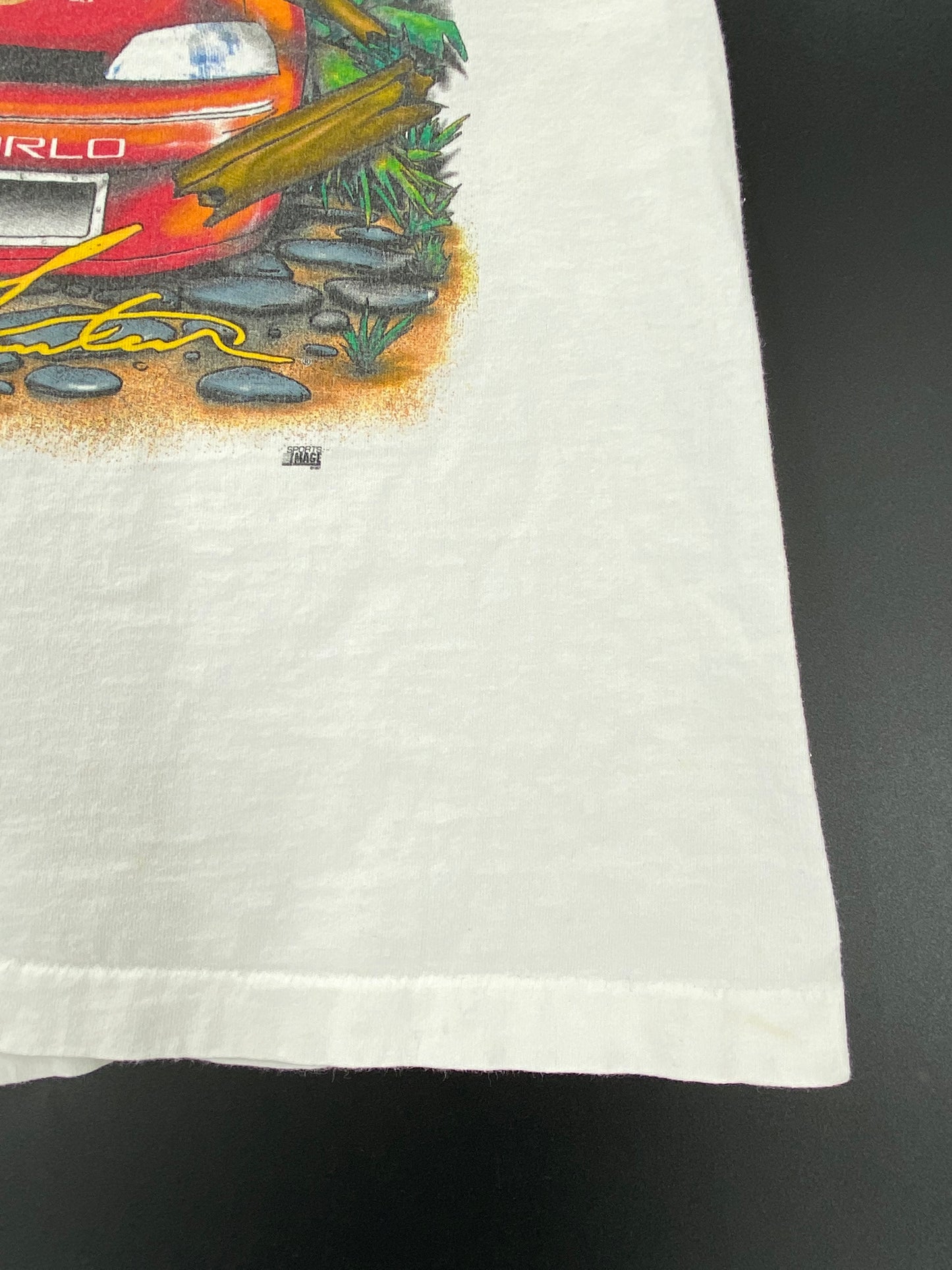 1997 JURASSIC PARK THE RIDE x DUPONT Size No Tag (Approx. L) Vintage Racing T-shirt / 9299