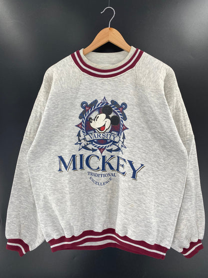 90’s DISNEY MICKEY Size L Sweat-shirt / A5403