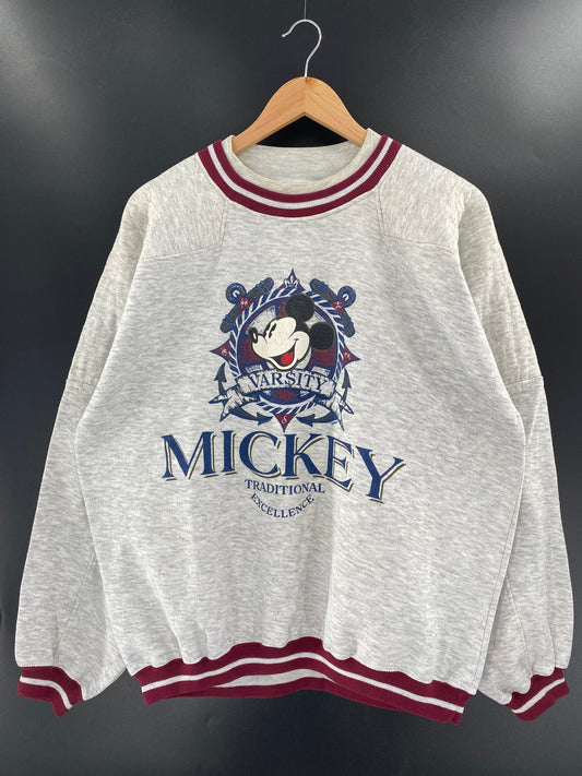 90’s DISNEY MICKEY Size L Sweat-shirt / A5403