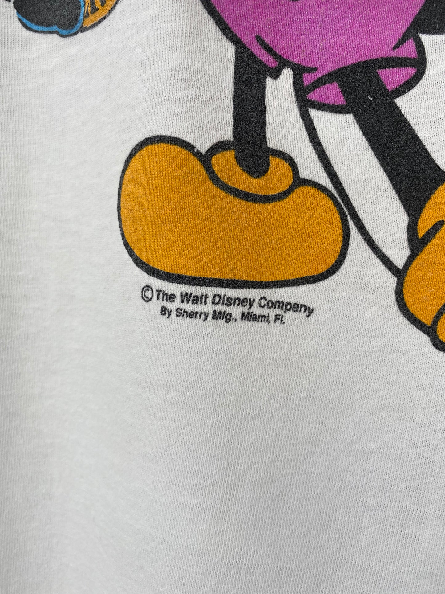 80’s DISNEY MICKEY MOUSE Made in USA Size XL Vintage T-Shirt / K2963