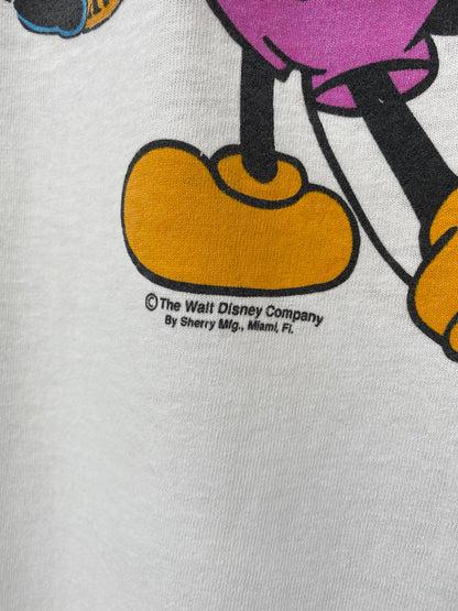 80’s DISNEY MICKEY MOUSE Made in USA Size XL Vintage T-Shirt / K2963