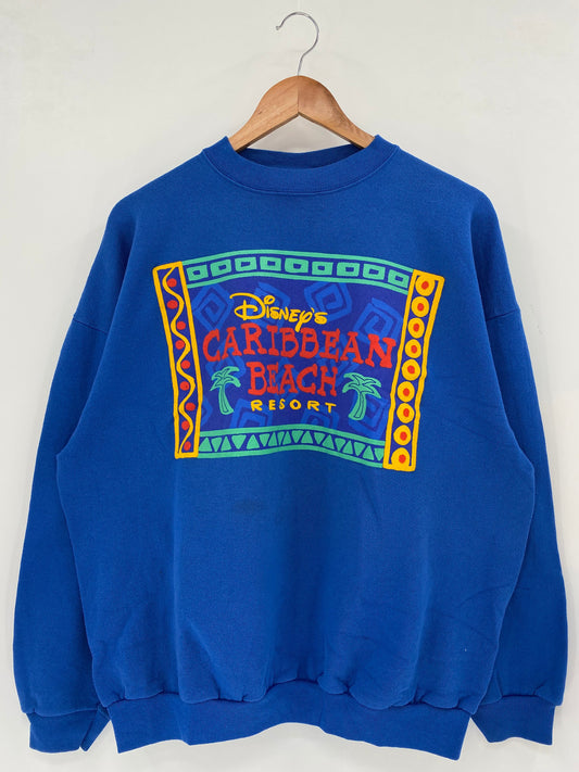 90's DISNEY CARIBBEAN BEACH Size XL Vintage Sweat-shirt / A5867