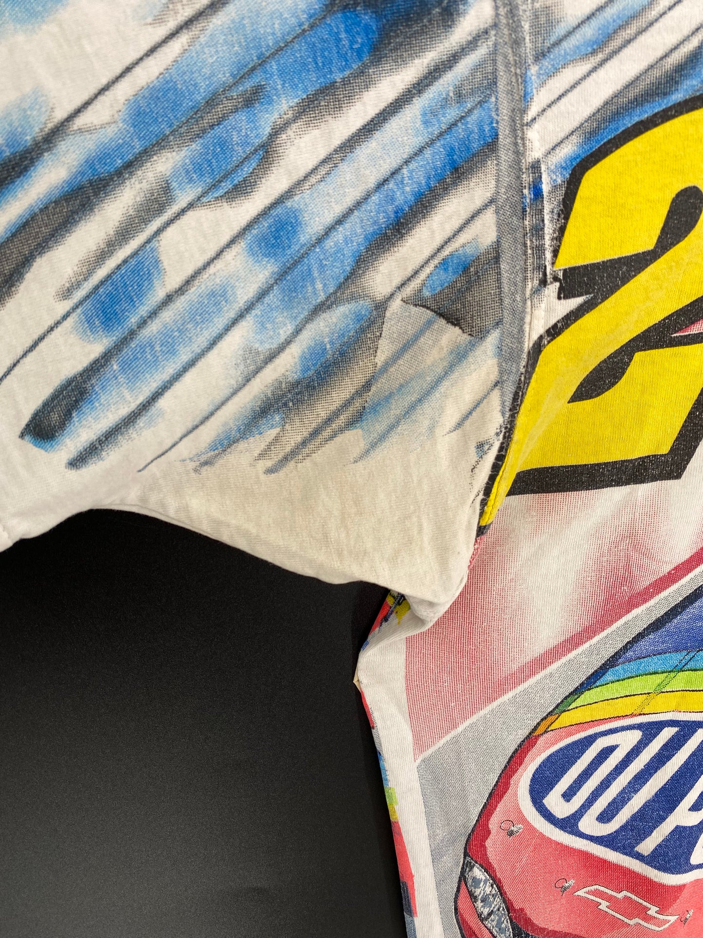 1997 DU PONT NASCAR  Made in USA Size L Vintage Racing T-shirt / 9455