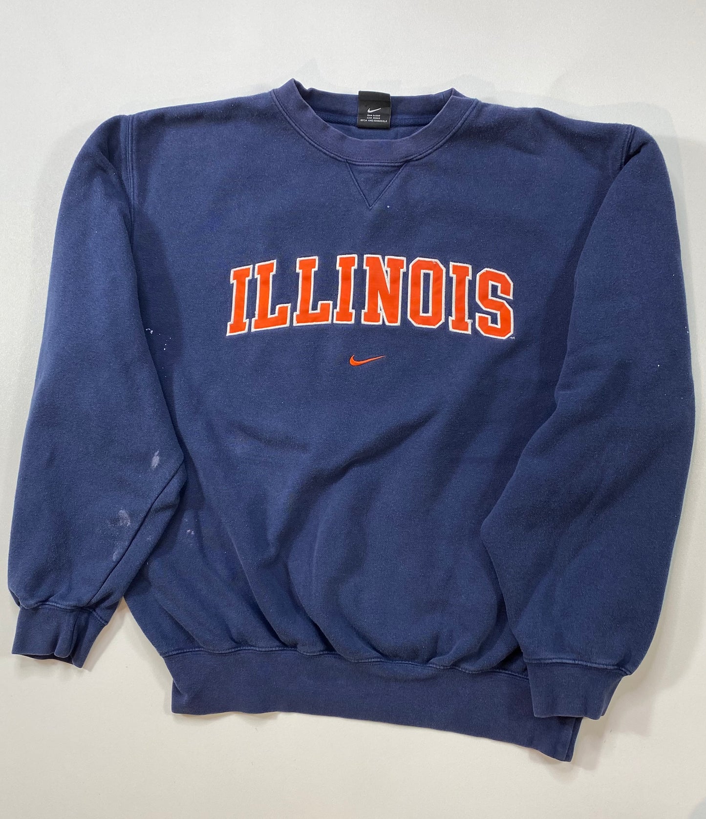90's NIKE ILLINOIS Size M Vintage Sweat-shirt / 6350