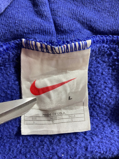90’s NIKE Mini Swoosh Made in USA Size L Vintage Zip-up Hoodie Sweat-shirt / 8764