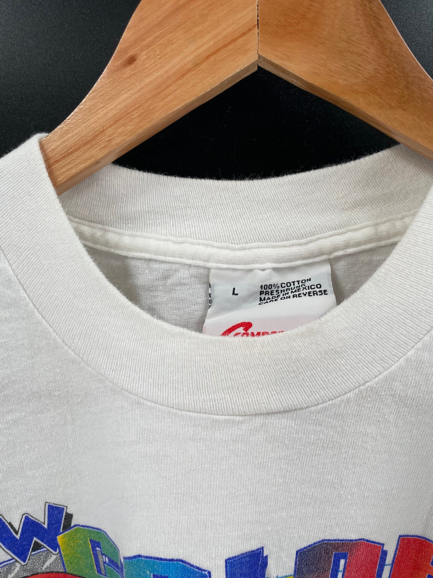 1997 NASCAR FINISH FIRST RACING Size L Vintage Racing T-shirt / A5821