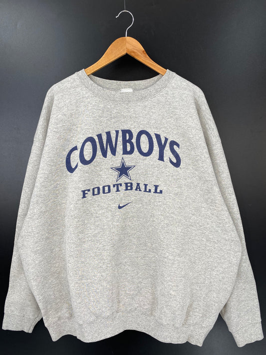 90's NIKE COWBOYS MADE IN USA Size XXL Vintage NFL Sweat-Shirts / K2567