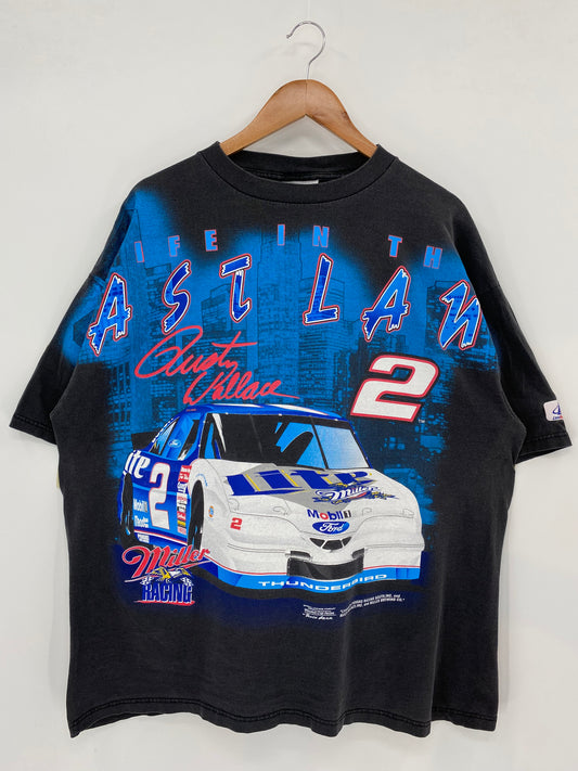 Vintage NASCAR RUSTY WALLACE Made in USA Size XL Racing T-shirt / K3008