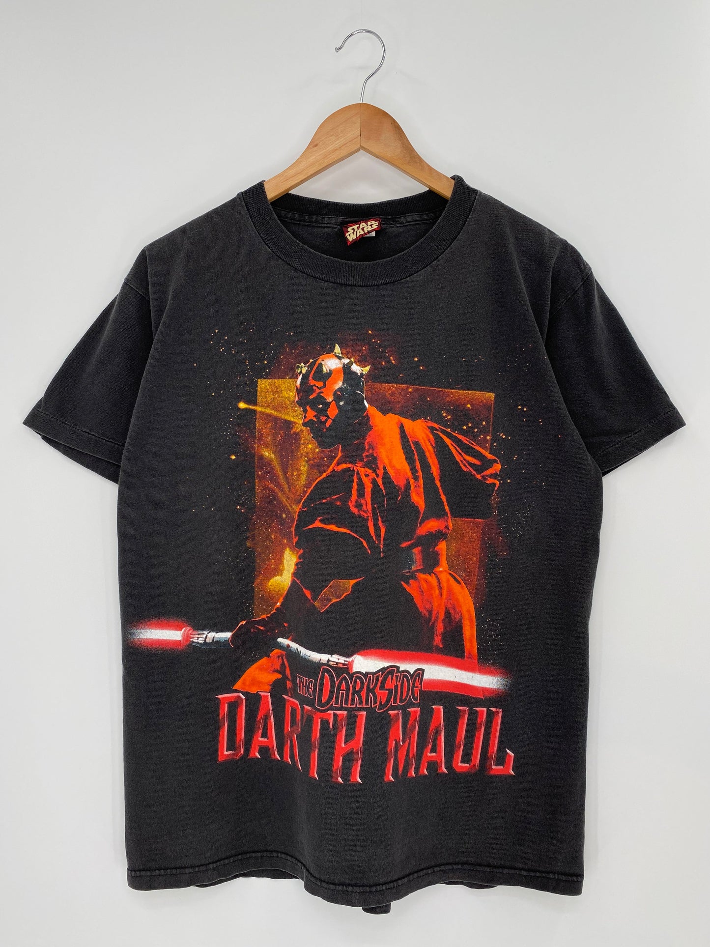 00' DISNEY STAR WARS EPISODE 1 Made in USA Size M Vintage T-Shirt / K9920