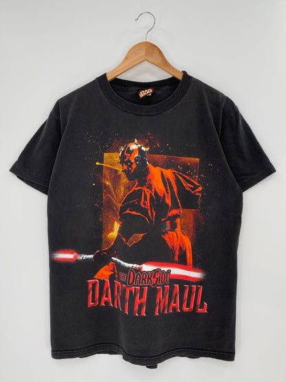 00' DISNEY STAR WARS EPISODE 1 Made in USA Size M Vintage T-Shirt / K9920
