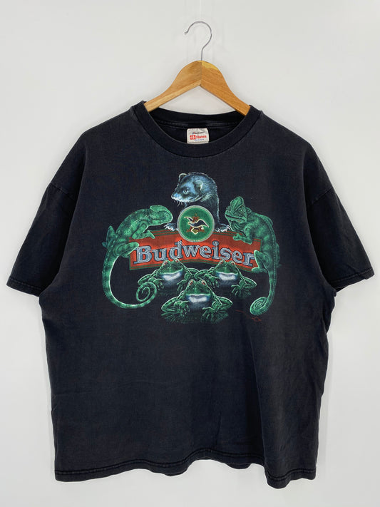 1999 Budweiser Size XL Vintage T-shirt / 7848