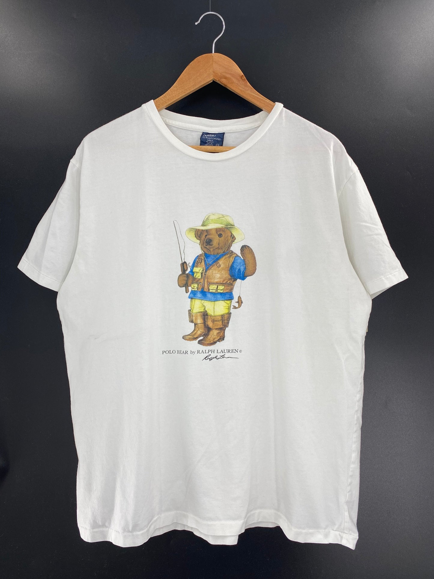90’s RALPH LAUREN POLO BEAR Size L Vintage T-Shirts / A6592