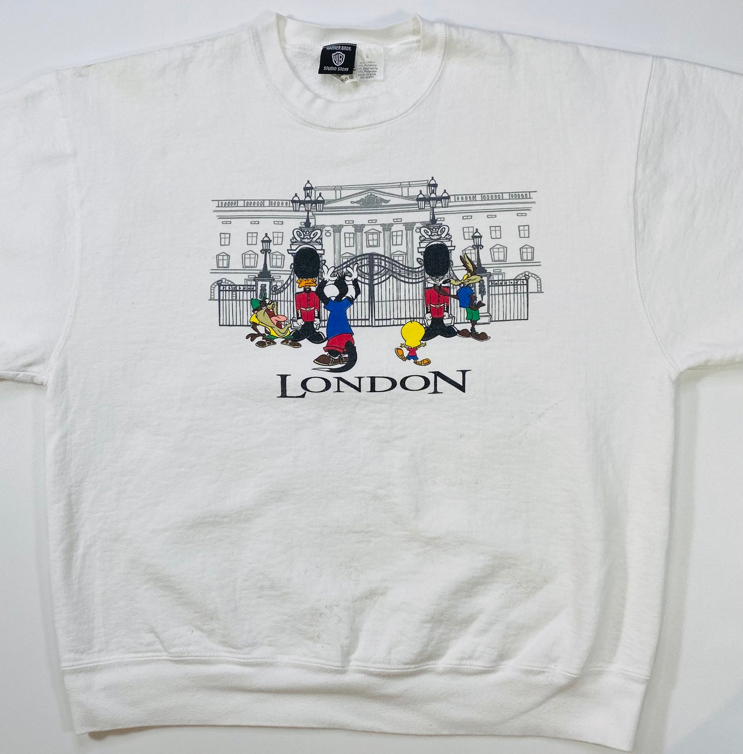 90's WARNER BROS. Made in USA Size L Vintage Sweat-shirt  / 6134