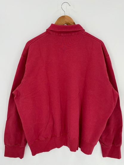 90's POLO RALPH LAUREN Size XL  Half-Zip Vintage Sweat-Shirt / k192