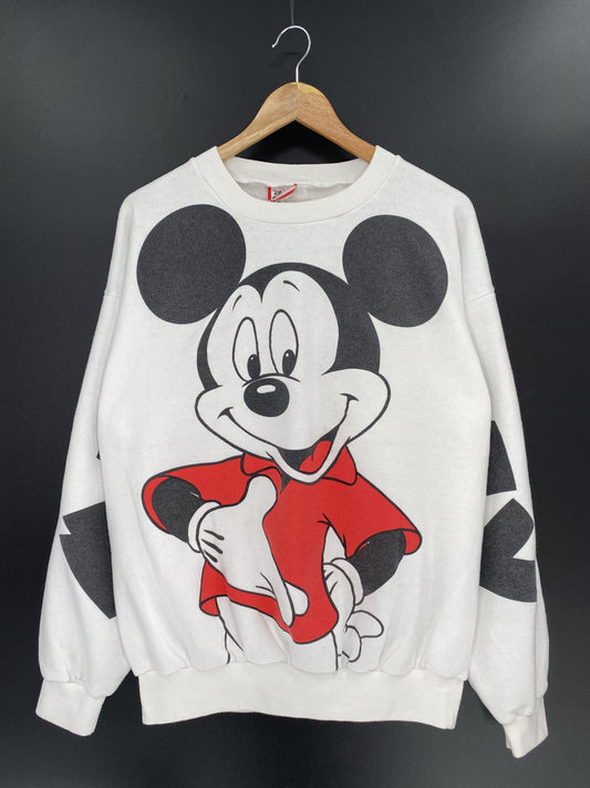 90's DISNEY MICKEY Made in USA Size XL Vintage Sweat-shirt / K6548