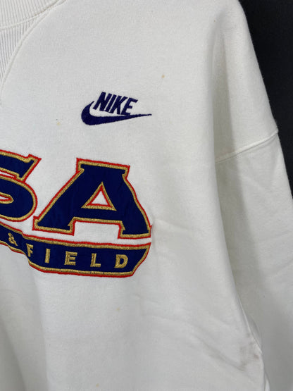 90's Silver tag NIKE USA TRACK & FIELD Made in USA Size XL Vintage Sweat-Shirt / A5069