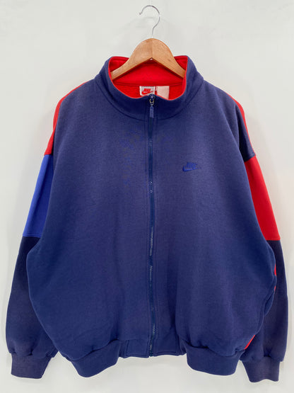 90's Silver tag NIKE Size No tag(Approx.XL) Vintage Half-zip Sweat-Shirts / K2597