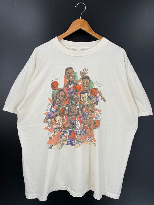 90’s PHOENIX SUNS Made in USA Size XL Vintage NBA T- Shirt / K2384