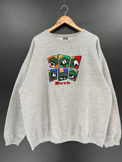 90's LOONEY TUNES MARVIN THE MARTIAN Size XXL Vintage Sweat-Shirt  / K1246