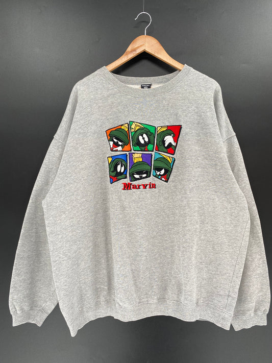 90's LOONEY TUNES MARVIN THE MARTIAN Size XXL Vintage Sweat-Shirt  / K1246