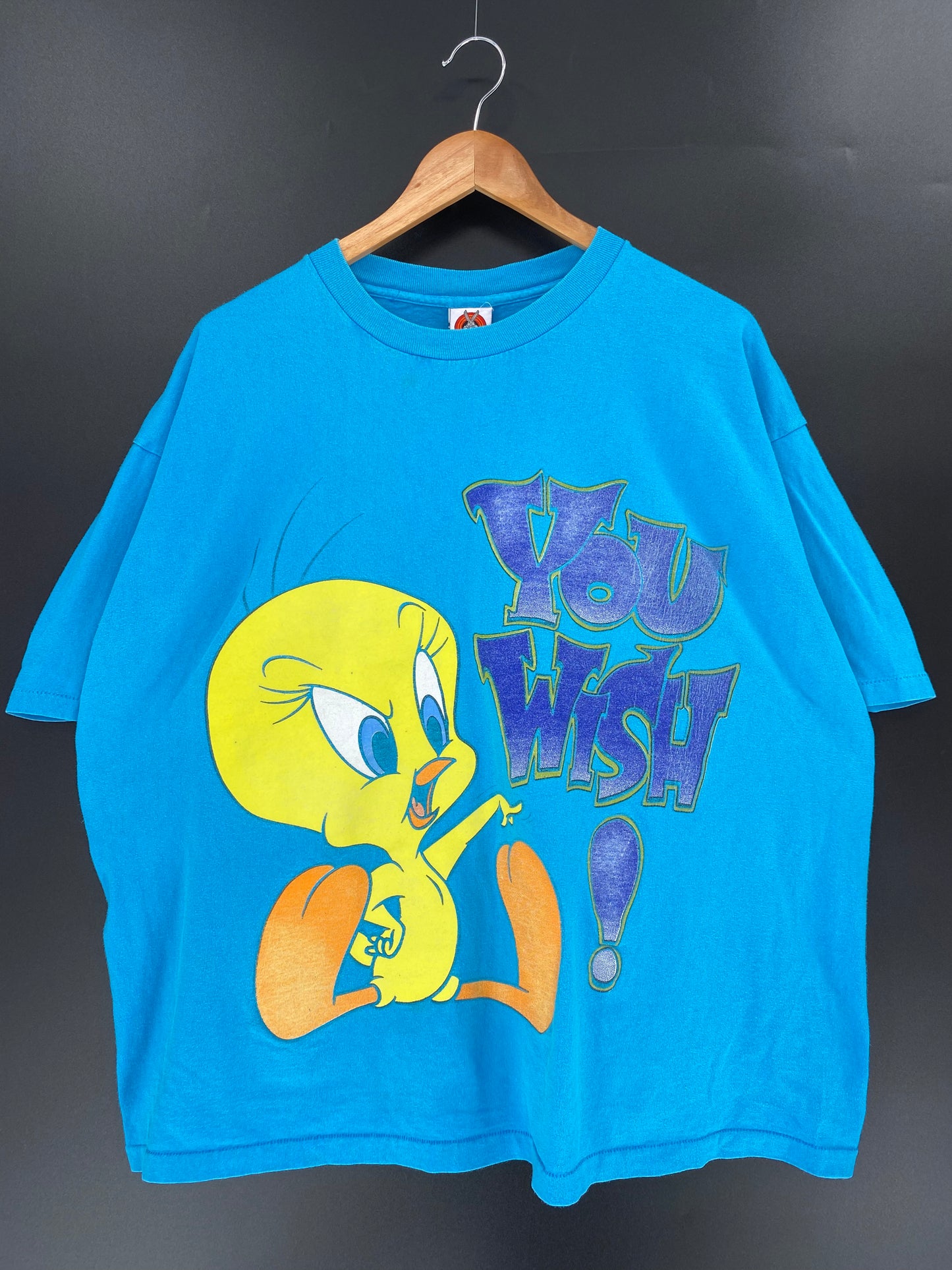 1997' LOONEY TUNES TWEETY Made in USA Size (Approx.XL) Vintage T-Shirts / k597