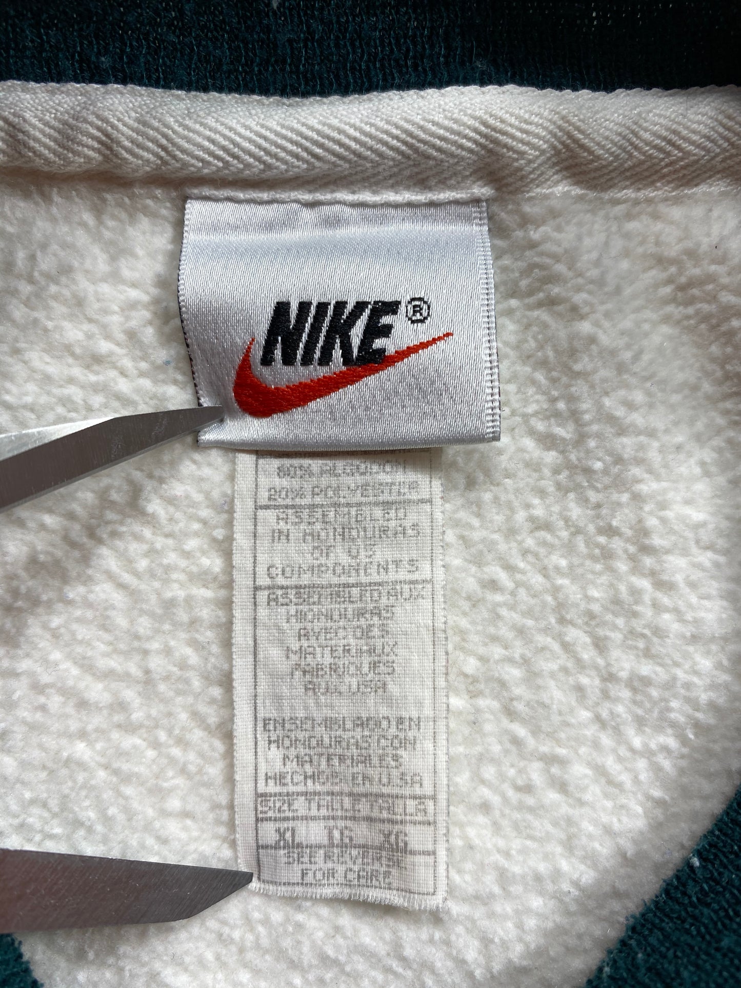 90’s NIKE Mini Swoosh  Size XL Vintage Sweat-shirt / 6750