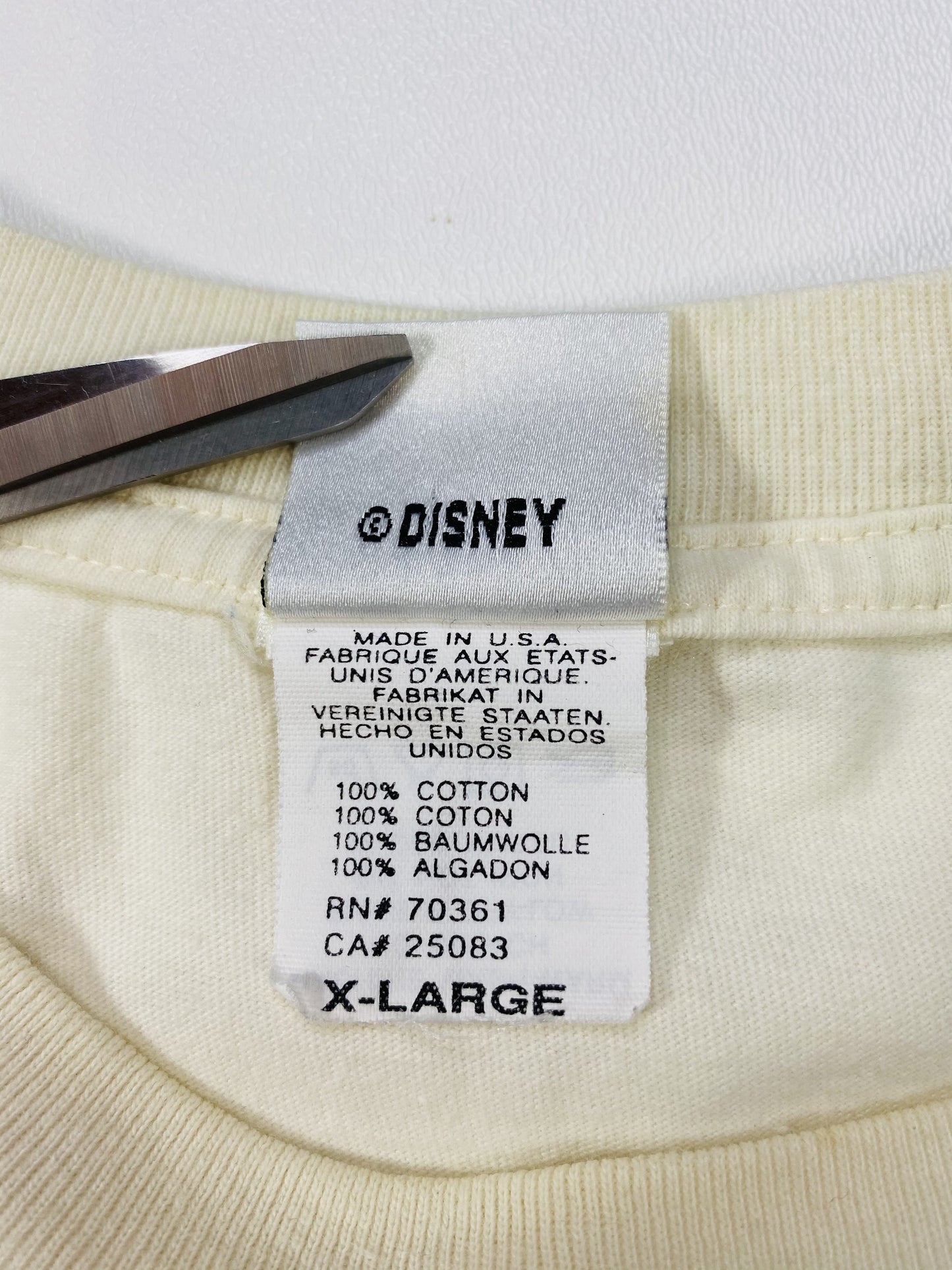 00' DISNEY Made in USA Size XL Vintage T-Shirts/ K5325