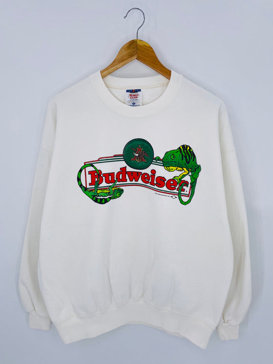 1997 BUDWEISER Made in USA Size XL Vintage Sweat-shirt / 7247