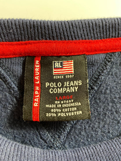 00’ POLO JEANS RALPH LAUREN Size L Vintage Sweat-Shirt / k6933