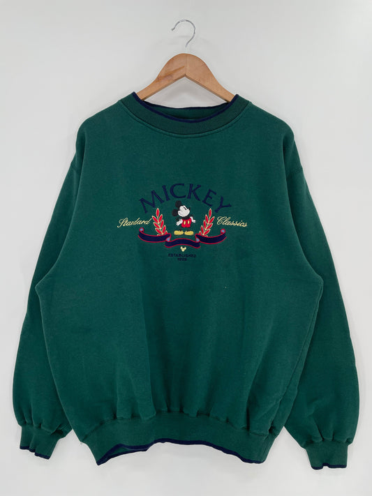 90’s DISNEY MICKEY Size XL Vintage Sweat-shirt / A467