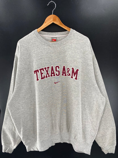 00' NIKE TEXAS A&M Size XXL Vintage Sweat-Shirt / K3387