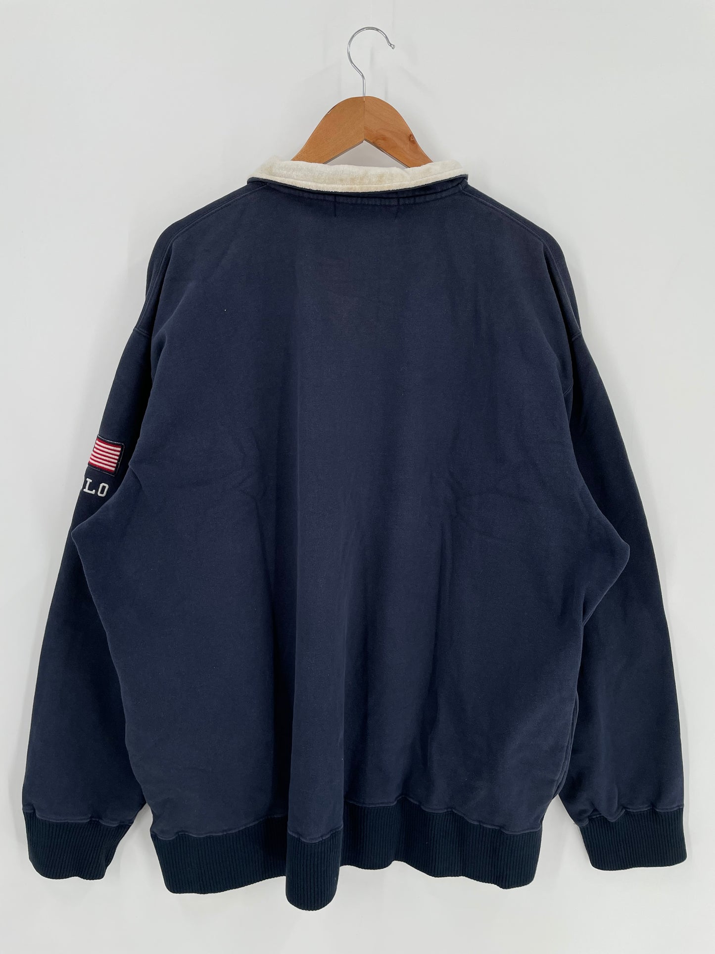 90's Polo Sport Ralph Lauren Half-Zip Vintage Sweat-Shirt / K735
