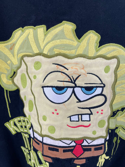 Vintage SPONGEBOB  SQUAREPANTS Size XL Racing Jacket / k2370