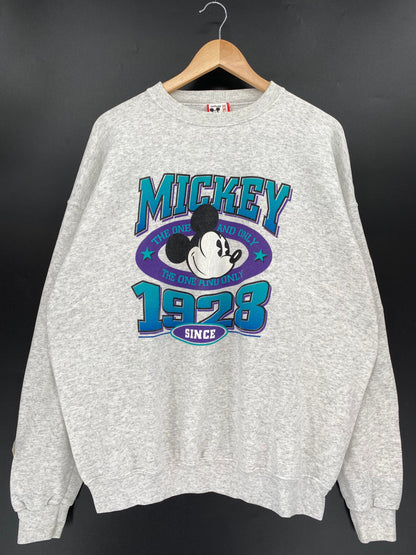 90's DISNEY MICKEY Made in USA Size XL Vintage Sweat-Shirt / E1859S