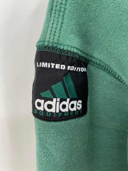 90’s ADIDAS Equipment Size S Vintage Half-zip Sweat-shirt / K2102