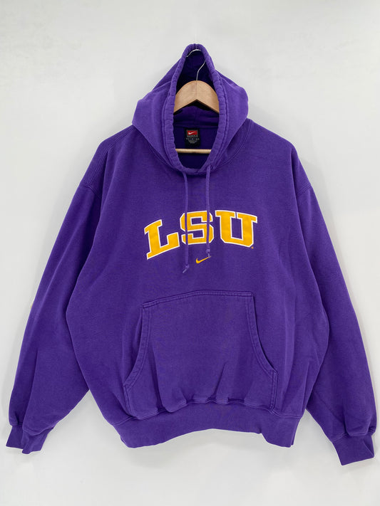 00' NIKE LOUISIANA STATE UNIVERSITY Size L Vintage Hoodie Sweat-shirt  / K2171