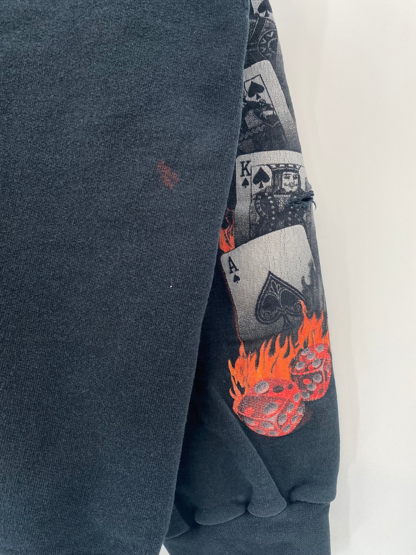 00' HARLEY DAVIDSON Size L Vintage Zip-up Sweat-Shirt / K1133