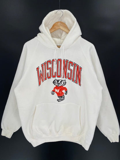 90’s ADIDAS Body WISCONSIN Made in USA Size M Vintage Hoodie Sweat-shirt / 7720